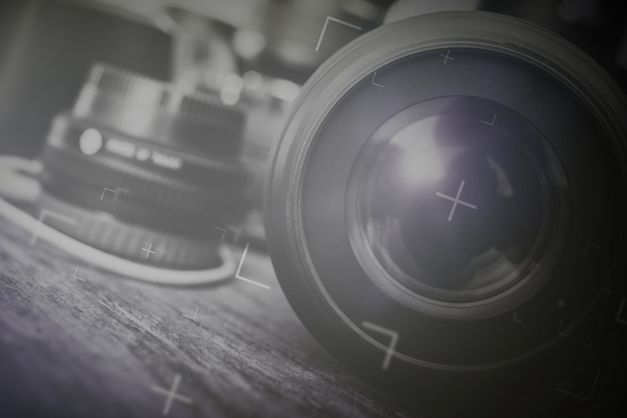 Professional camera lens representing the connected TriPrism photography workflow